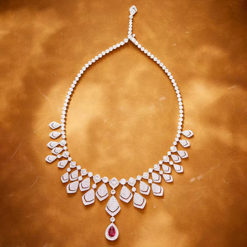 Geometric Fan Necklace