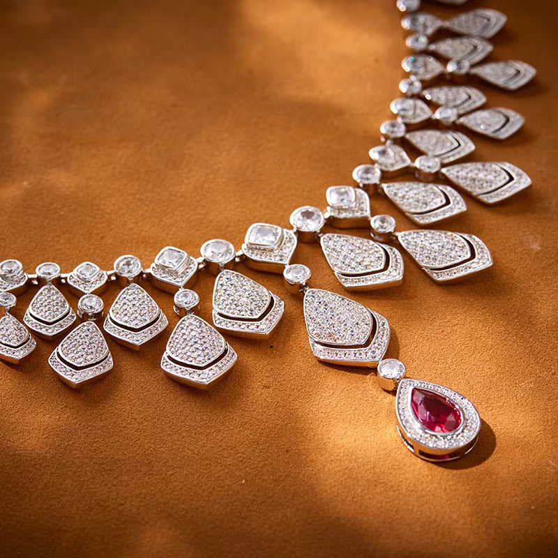 Geometric Fan Necklace