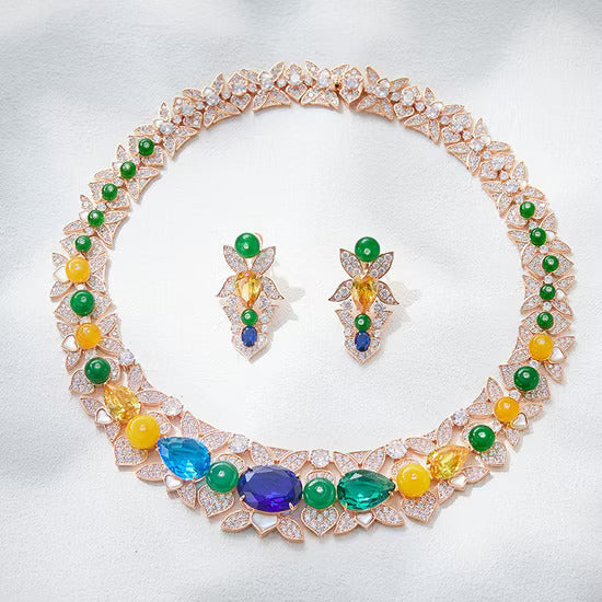 Multicolor Gem Necklace
