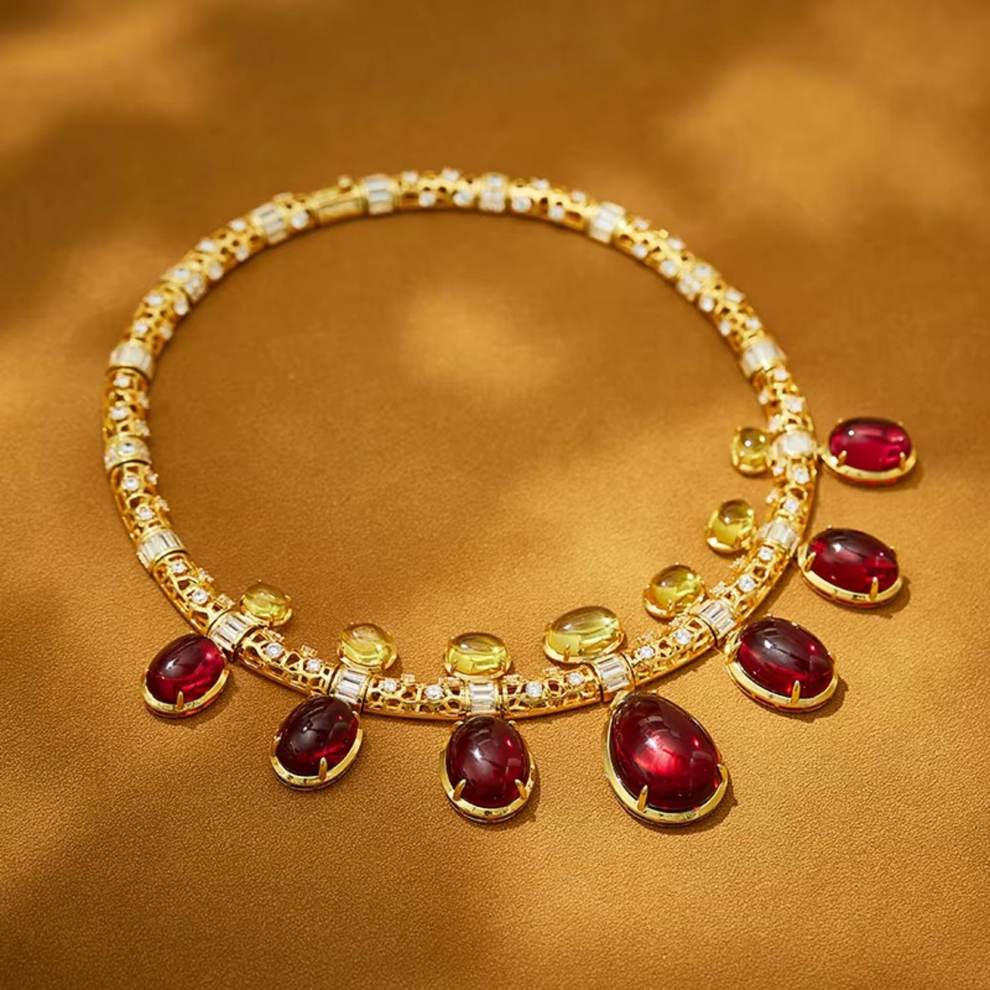 Red Veil Necklace