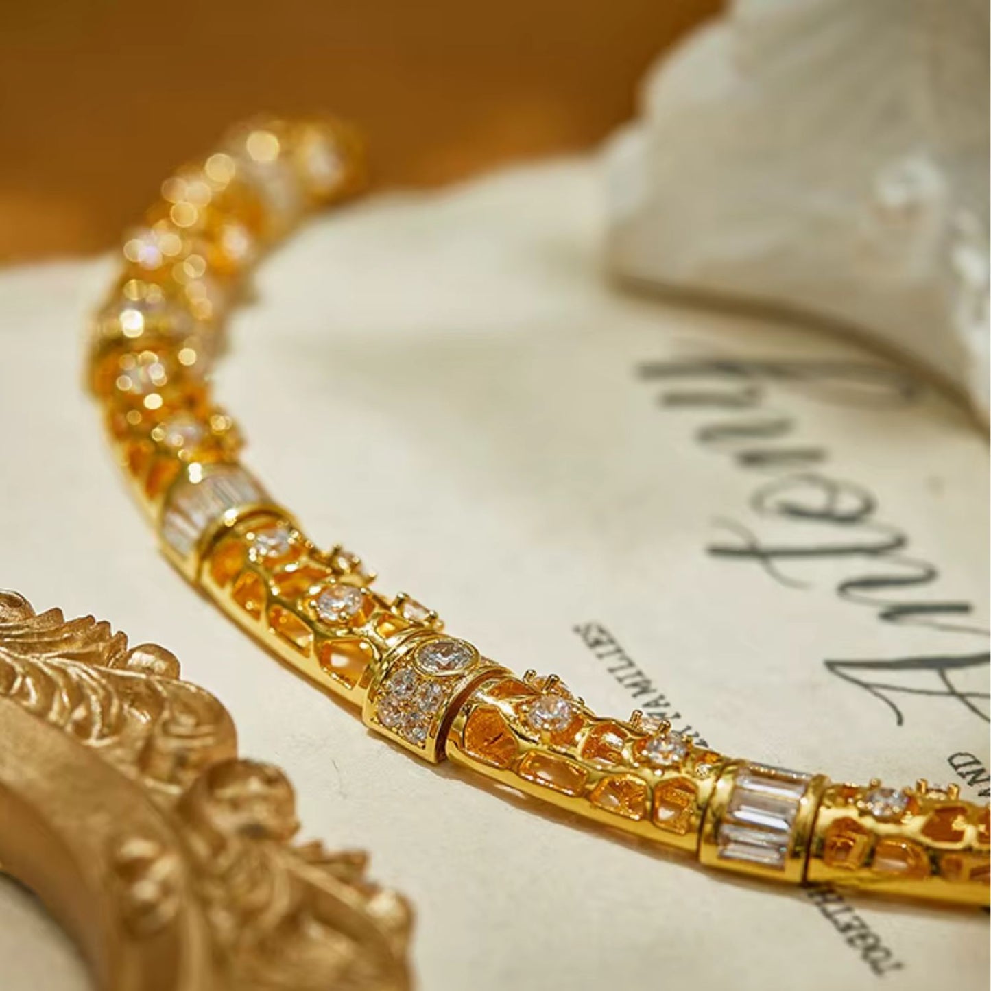 Red Veil Necklace