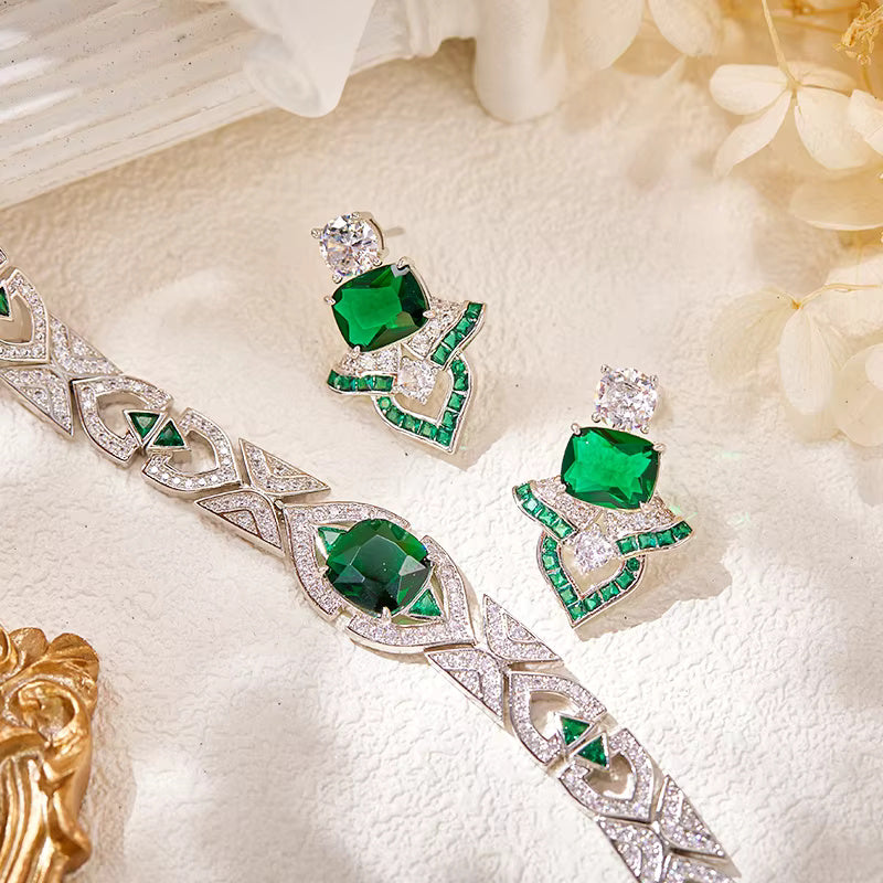 Capri Radiance Green Earrings